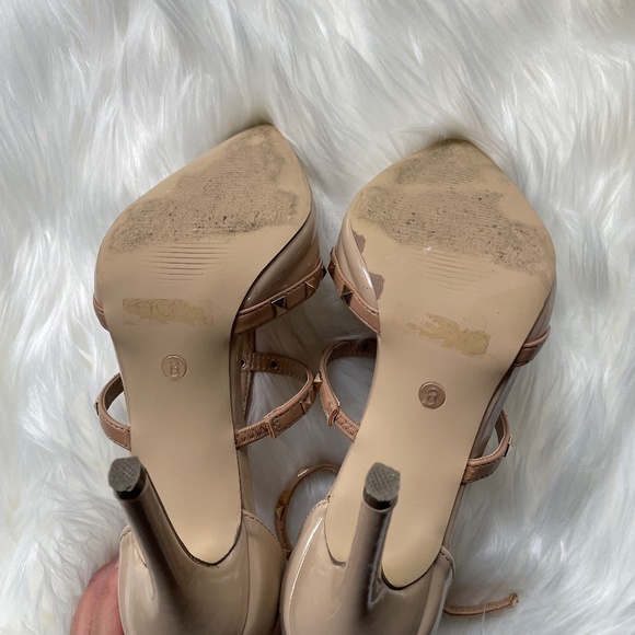 DREAM PAIRS Women's Rockstar-High Nude Pat Dress Pump Stiletto Heel Shoes - 8 M - Picture 4 of 12